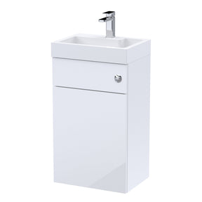 Nuie Athena 2 In 1 500mm Vanity & WC Unit With Basin & Concealed Cistern, photo 2