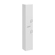 Nuie Mayford 350mm 2 Door 1 Drawer Floor Standing Tall Cabinet – Gloss White, photo 2