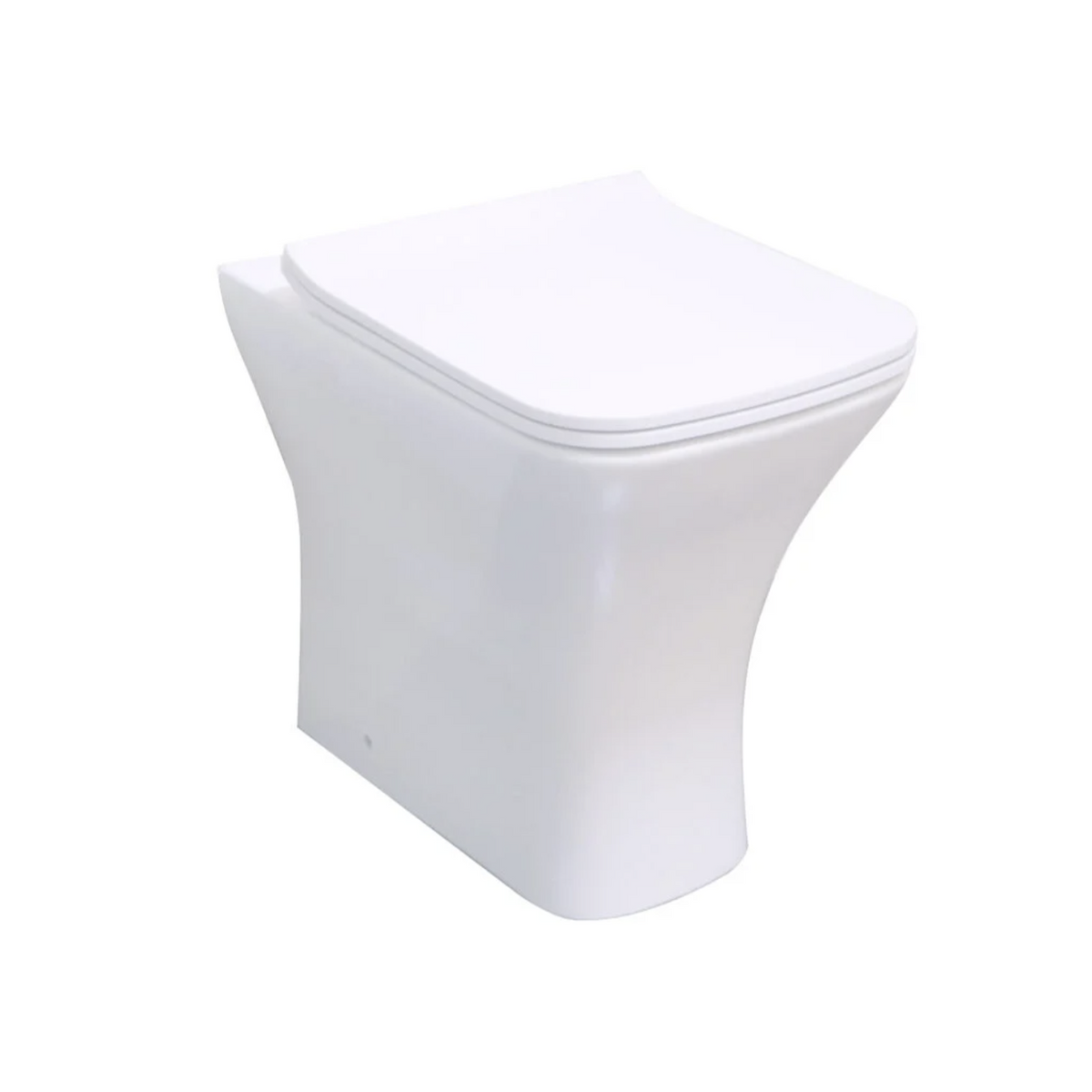 Kartell K-VIT Primo Square Rimless Comfort Height Back To Wall Pan and ...