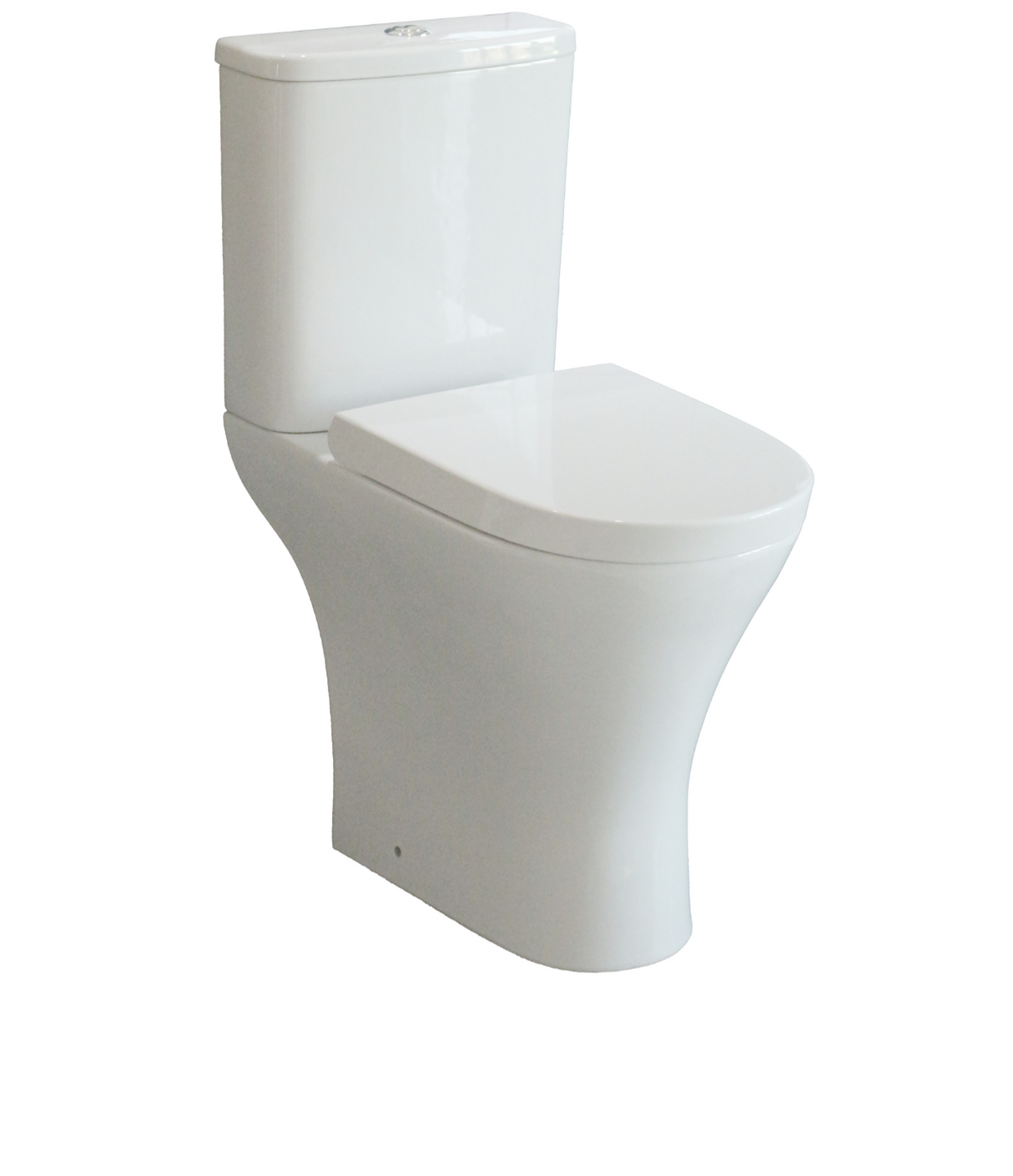 Kartell K-VIT Primo Round Rimless Short Projection Comfort Height Toilet – White Gloss (PRI-CH-RO)