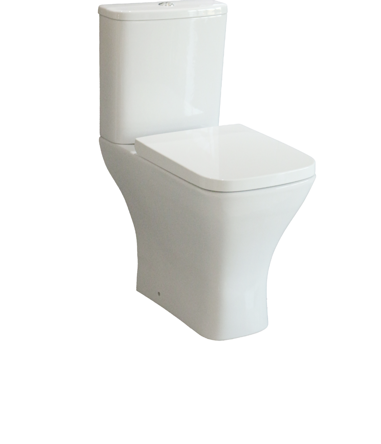 Kartell K-VIT Primo Square Rimless Open Back Comfort Height Toilet – White Gloss (PRI-OBCH-SQ)