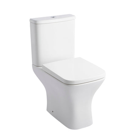 Kartell K-VIT Primo Square rimless short projection open back pan in white gloss - PRI-SP-SQ