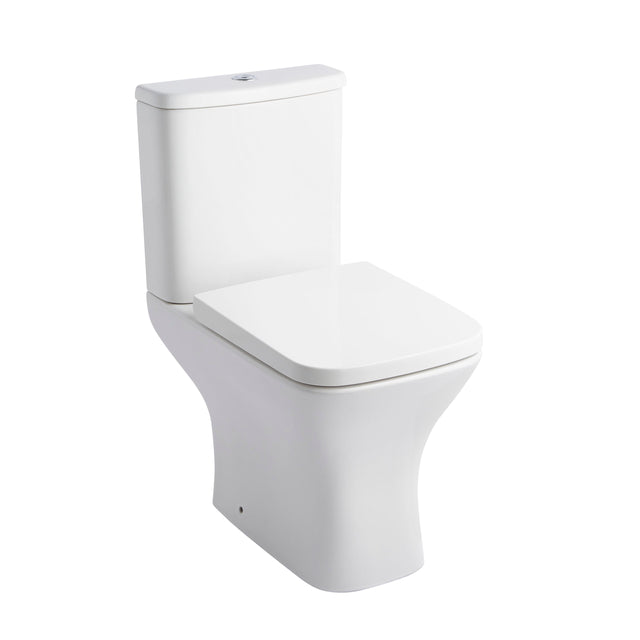 Kartell K-VIT Primo Square rimless short projection open back pan in white gloss - PRI-SP-SQ