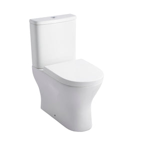 Kartell K-VIT Primo Round rimless closed back close coupled pan in white gloss - PRI-WC-RO