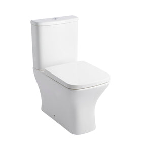 Kartell K-VIT Primo Square rimless closed back close coupled pan in white gloss - PRI-WC-SQ