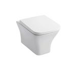 Kartell K-VIT Primo Square Rimless Wall Hung Pan- White Gloss (PRI-WH-SQ)
