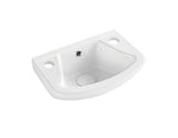 Kartell K-VIT Proton Cloakroom 355mm 2 Tap Hole Basin- White Gloss (PRO355BAS2)