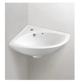 Kartell K-VIT Proton Corner 1 Tap Hole Basin- White Gloss (PROCRNBAS1)