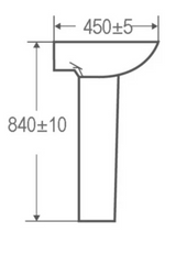 Kartell K-VIT Proton Full Pedestal- White Gloss (PROPED)
