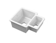 Nuie 579 x 455mm Fireclay 1.25 Bowl Rectangular Inset Sink – White, photo 2