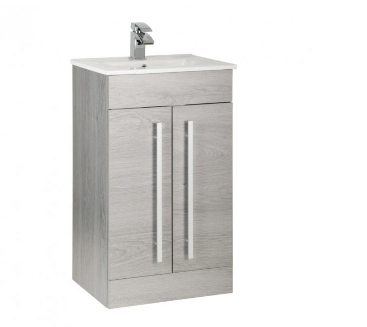 Kartell K-VIT Purity 500mm Floor Standing 2 Door Unit with Ceramic Basin (FUR125PU)