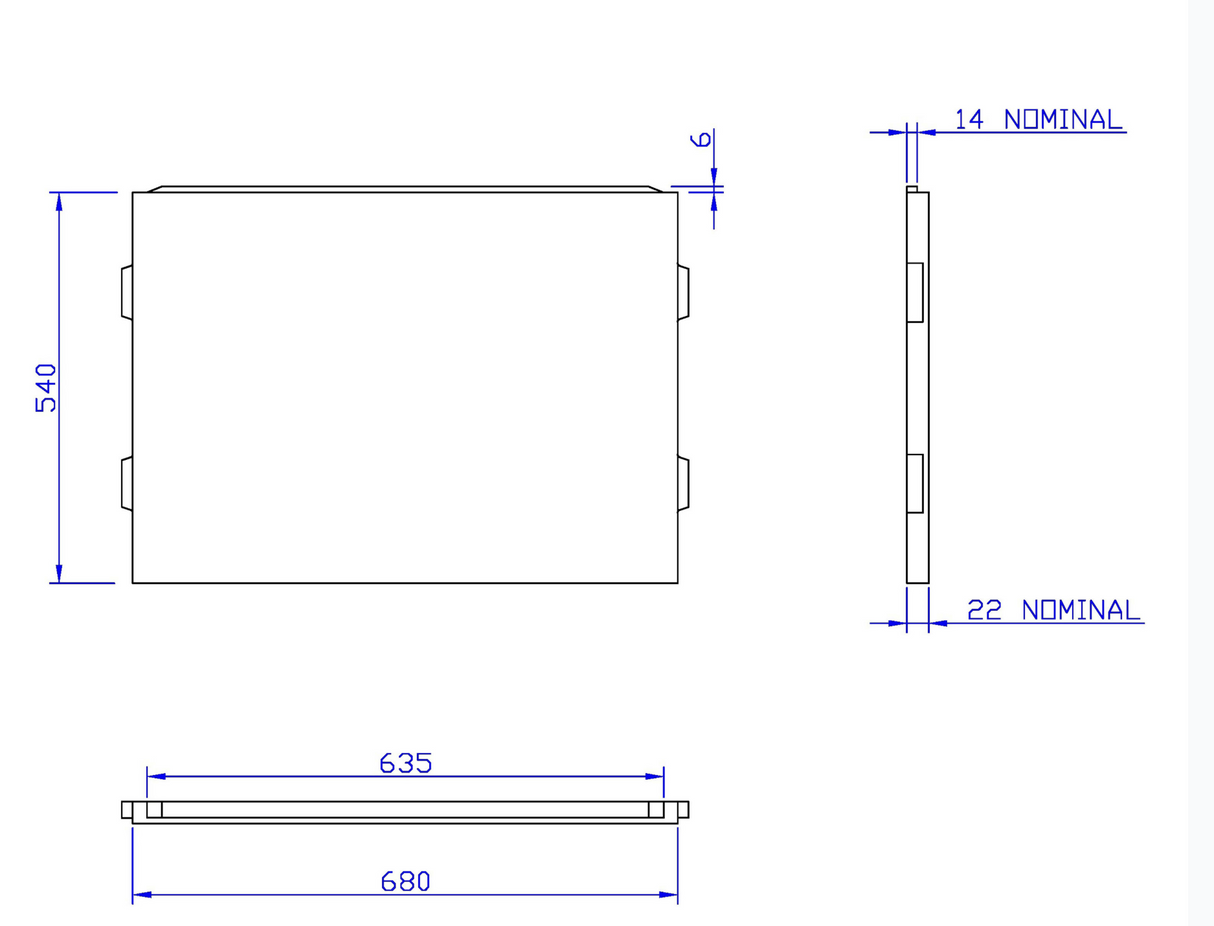 Carron End Bath Panel 700x540mm Carronite - White Gloss (02272)