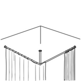 Pressalit Shower Curtain 1500 mm x 2000 mm, 2 pcs RT202000