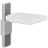 Pressalit PLUS Folding Seat, Manually Height Adjustable - White R5520112000