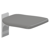 Pressalit PLUS Folding Seat, Fixed Height – Anthracite R5510112