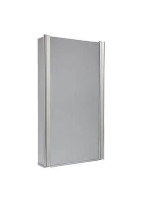 Carron QSS-1 Quantum fixed shower bath screen in chrome, 02347PLUS