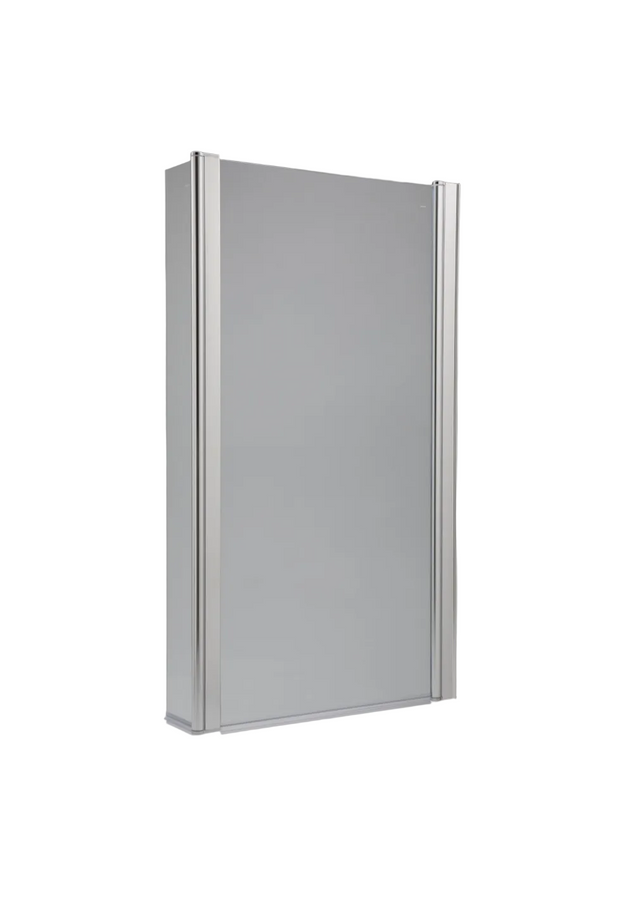 Carron QSS-1 Quantum fixed shower bath screen in chrome, 02347PLUS