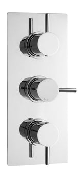Nuie Triple Thermostatic Shower Valve With Diverter – Chrome, photo 2