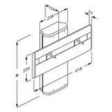 Pressalit PLUS Wash Basin Bracket With Wired Hand Control, Electrically Height Adjustable R4751