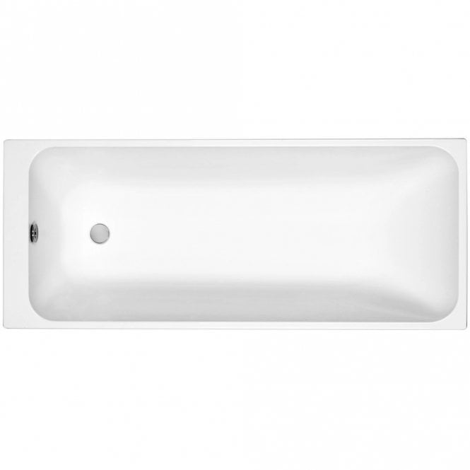 Kartell K-VIT Refine 1700x700 Single Ended Bath With Legs- White Gloss (REF1770SE)