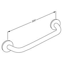 Pressalit Care PLUS Handrail 300mm Anthracite (RT100112)