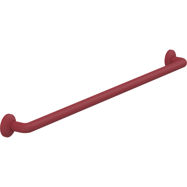 Pressalit PLUS straight handrail – 1000 mm, Red