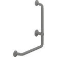 Pressalit PLUS angled handrail – 400 x 475 mm, Right, Anthracite