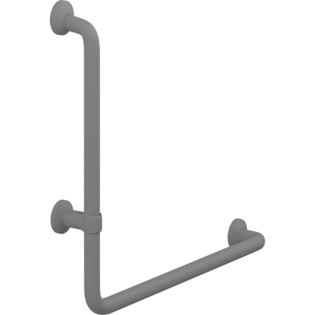 Pressalit PLUS angled handrail – 400 x 475 mm, Left, Anthracite