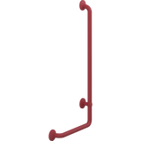 Pressalit PLUS angled handrail – 400 x 900 mm, Right, Red