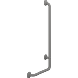 Pressalit PLUS angled handrail – 400 x 900 mm, Right, Anthracite