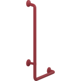 Pressalit PLUS angled handrail – 400 x 900 mm, Left, Red