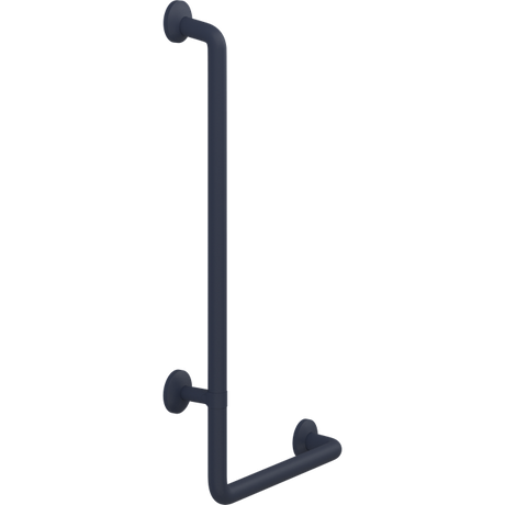 Pressalit PLUS angled handrail – 400 x 900 mm, Left, Dark Blue