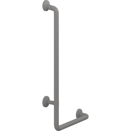 Pressalit PLUS angled handrail – 400 x 900 mm, Left, Anthracite