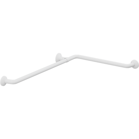 Pressalit PLUS corner handrail – 762 x 475 mm, White