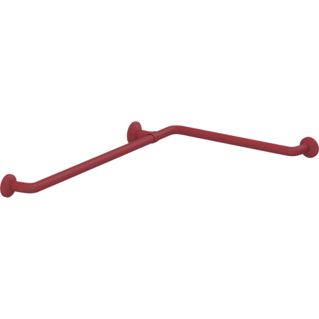 Pressalit PLUS corner handrail – 762 x 475 mm, Red