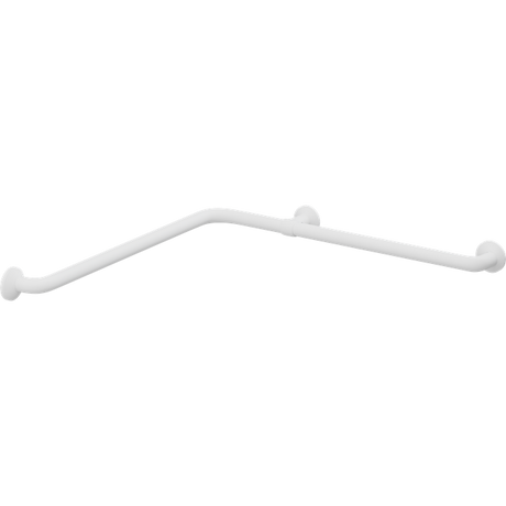 Pressalit PLUS corner handrail – 762 x 762 mm, White