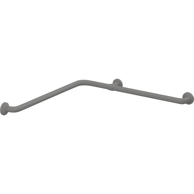 Pressalit PLUS corner handrail – 762 x 762 mm, Anthracite