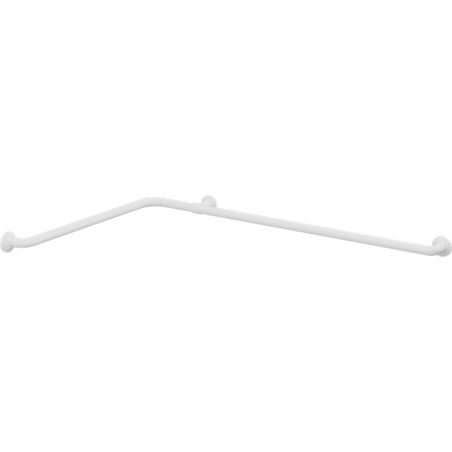 Pressalit PLUS corner handrail – 762 x 1200 mm, White