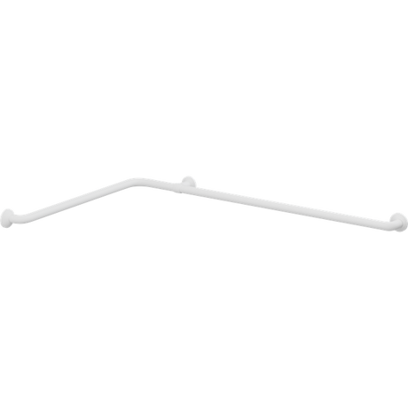 Pressalit PLUS corner handrail – 762 x 1200 mm, White