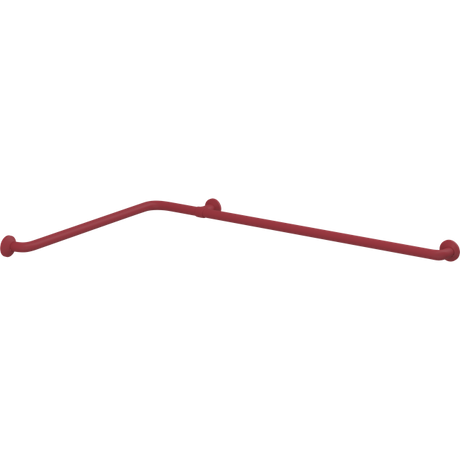 Pressalit PLUS corner handrail – 762 x 1200 mm, Red