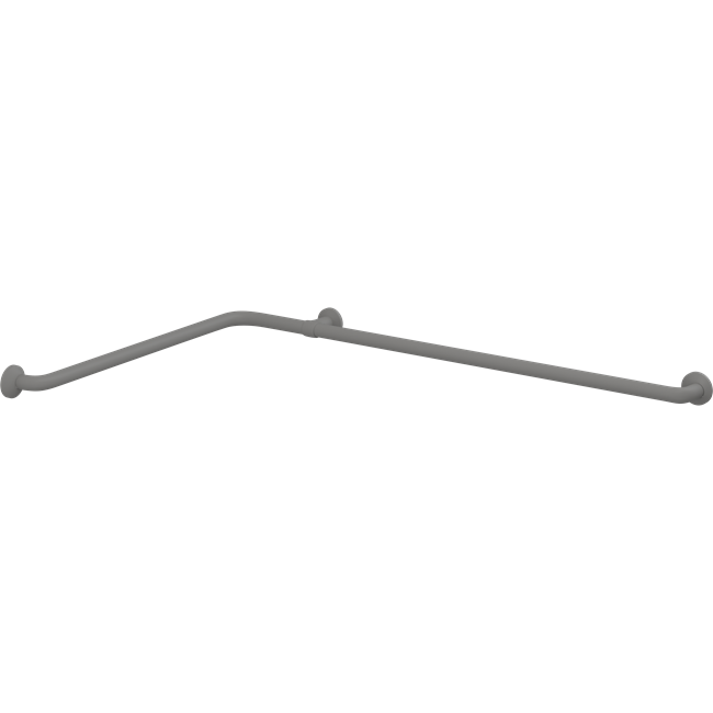 Pressalit PLUS corner handrail – 762 x 1200 mm, Anthracite