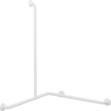 Pressalit PLUS corner shower handrail – 762 x 762 x 1090 mm, White