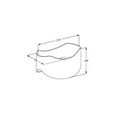 Pressalit soap dish for handrail – view 2