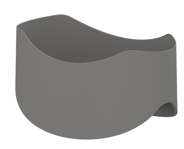 Pressalit soap dish for handrail – Anthracite