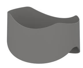 Pressalit soap dish for handrail – Anthracite