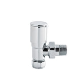 Nuie Angled Radiator Valve Pack (Pairs) – Chrome
