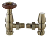 Nuie Camden Angled Thermostatic Radiator Valve – Antique Brass, Chrome or Satin Nickel, photo 3