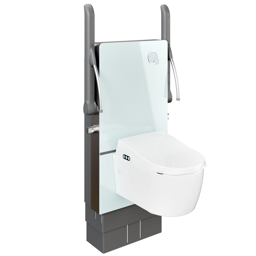 AKW Rise & Fall Height Adjustable Toilet Unit – Cistern Unit, Wall-Hung Pan or Both, photo 4