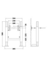 Nuie Standard Wall Support Frame – Matt White, photo 2