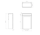 Kartell K-VIT Sanctuary 500mm WC Unit- Matt White (SAN500WC-SW)